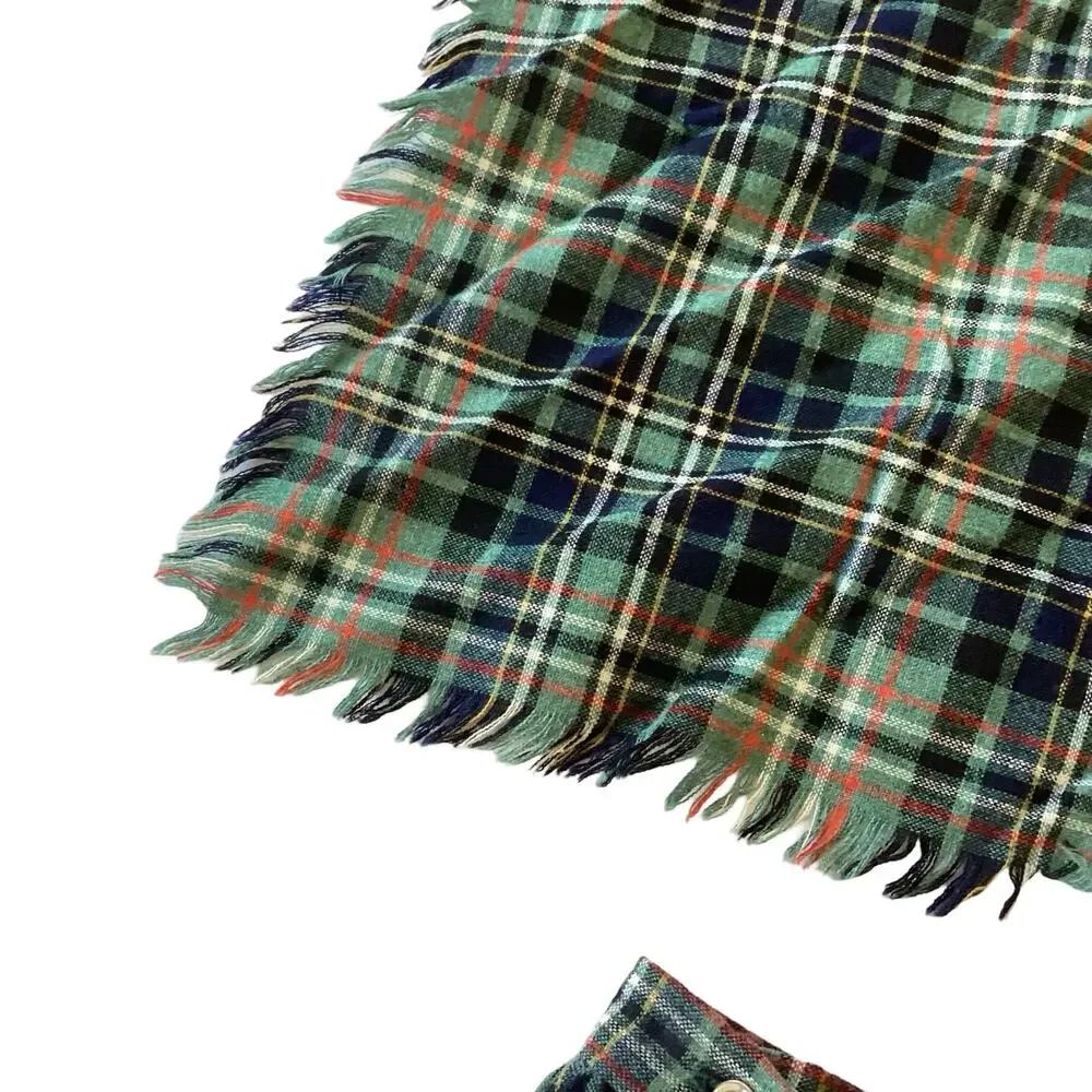 Vintage The Limited Wool Blend Skirt with Matching Scarf